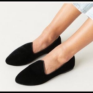 NWOT - Birdies The Heron Black Velvet Loafers | Size 8.5